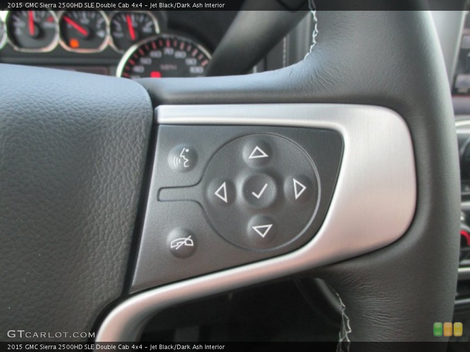 Jet Black/Dark Ash Interior Controls for the 2015 GMC Sierra 2500HD SLE Double Cab 4x4 #96867140