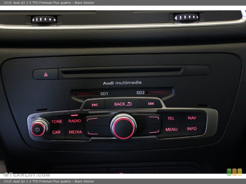 Black Interior Controls for the 2015 Audi Q3 2.0 TFSI Premium Plus quattro #96871736