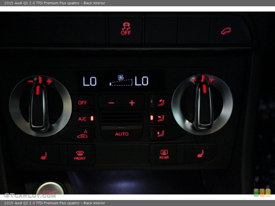 Black Interior Controls for the 2015 Audi Q3 2.0 TFSI Premium Plus quattro #96871754