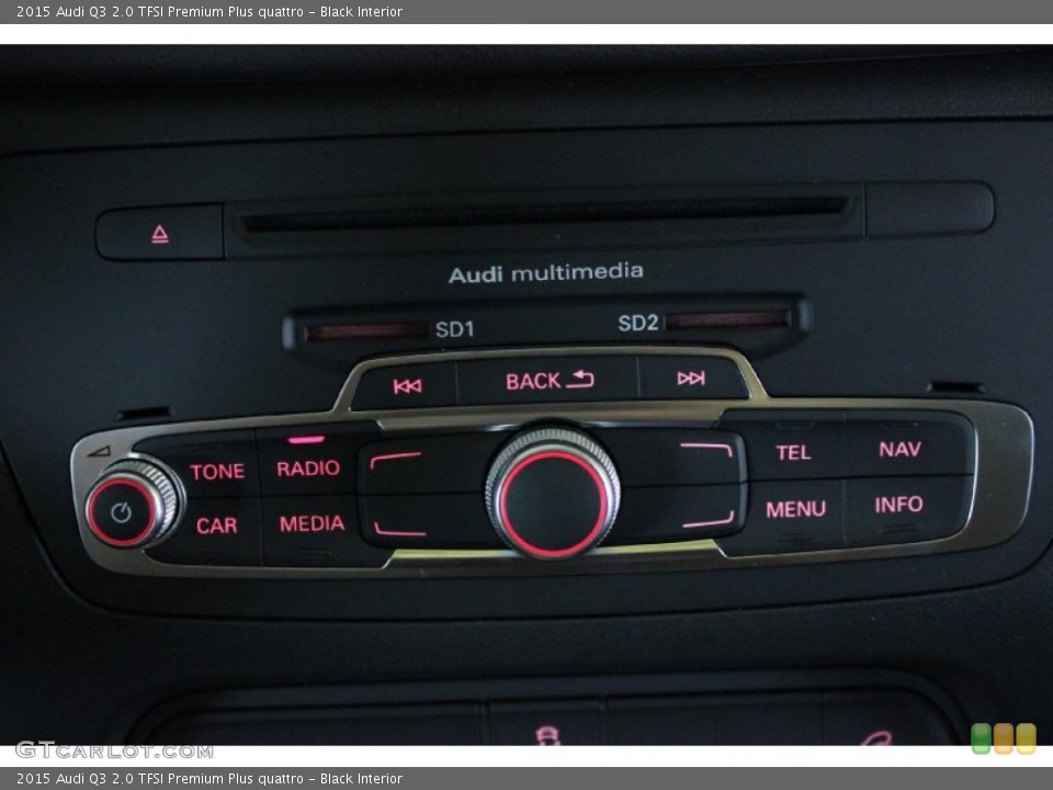 Black Interior Controls for the 2015 Audi Q3 2.0 TFSI Premium Plus quattro #96872486