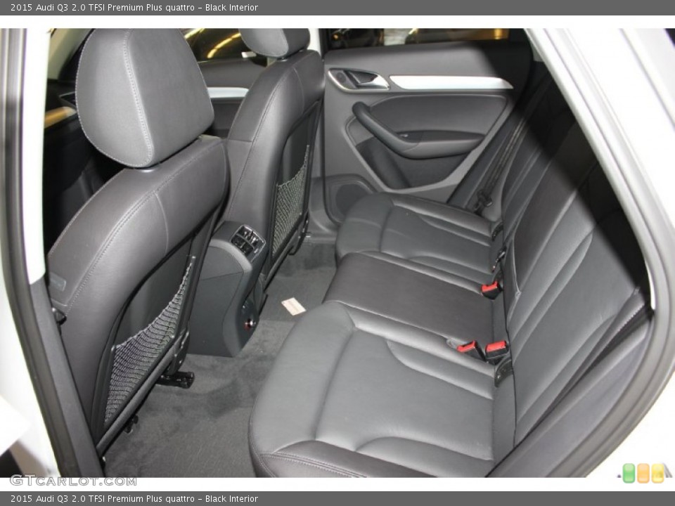 Black Interior Rear Seat for the 2015 Audi Q3 2.0 TFSI Premium Plus quattro #96872741
