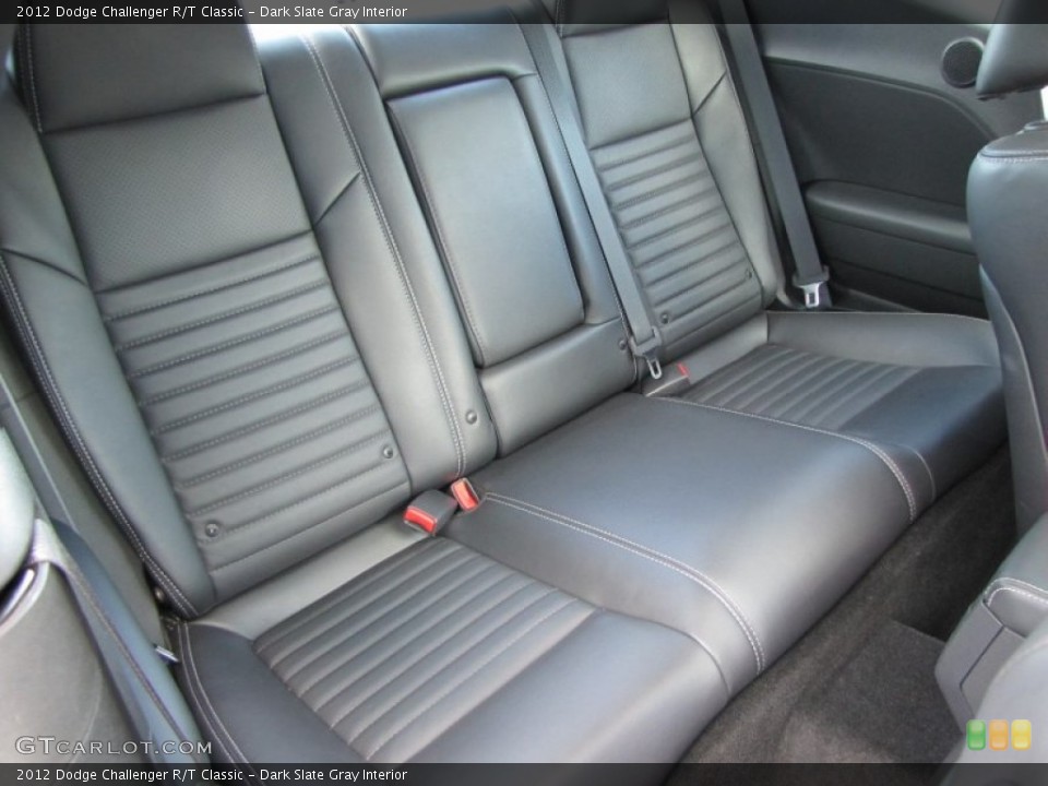 Dark Slate Gray Interior Rear Seat for the 2012 Dodge Challenger R/T Classic #96872945