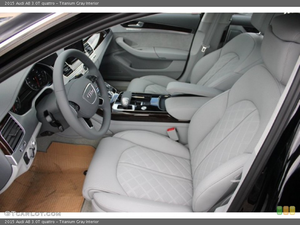 Titanium Gray 2015 Audi A8 Interiors