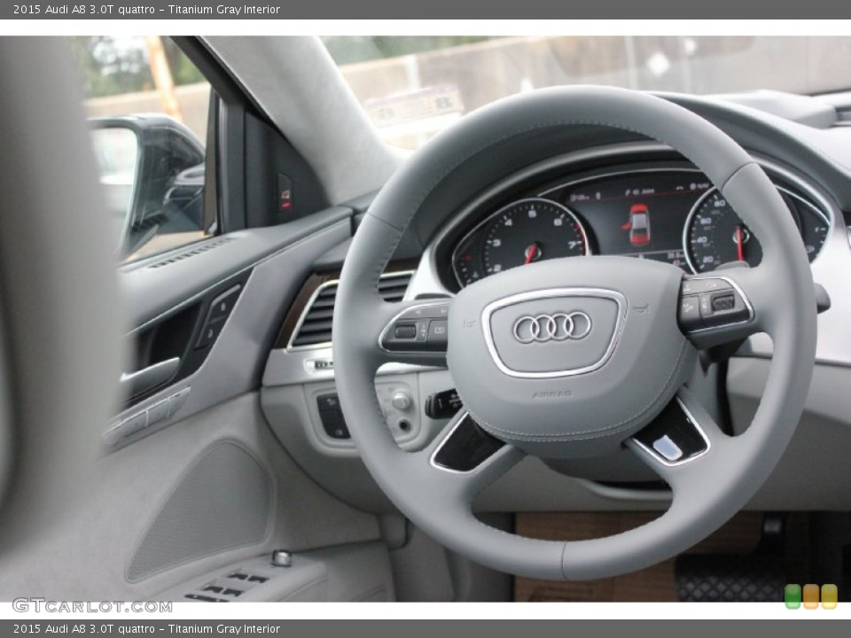 Titanium Gray Interior Steering Wheel for the 2015 Audi A8 3.0T quattro #96874376