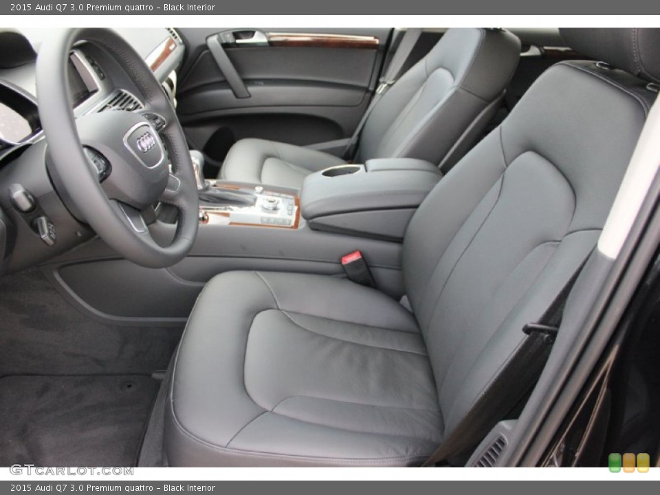 Black Interior Front Seat for the 2015 Audi Q7 3.0 Premium quattro #96875555