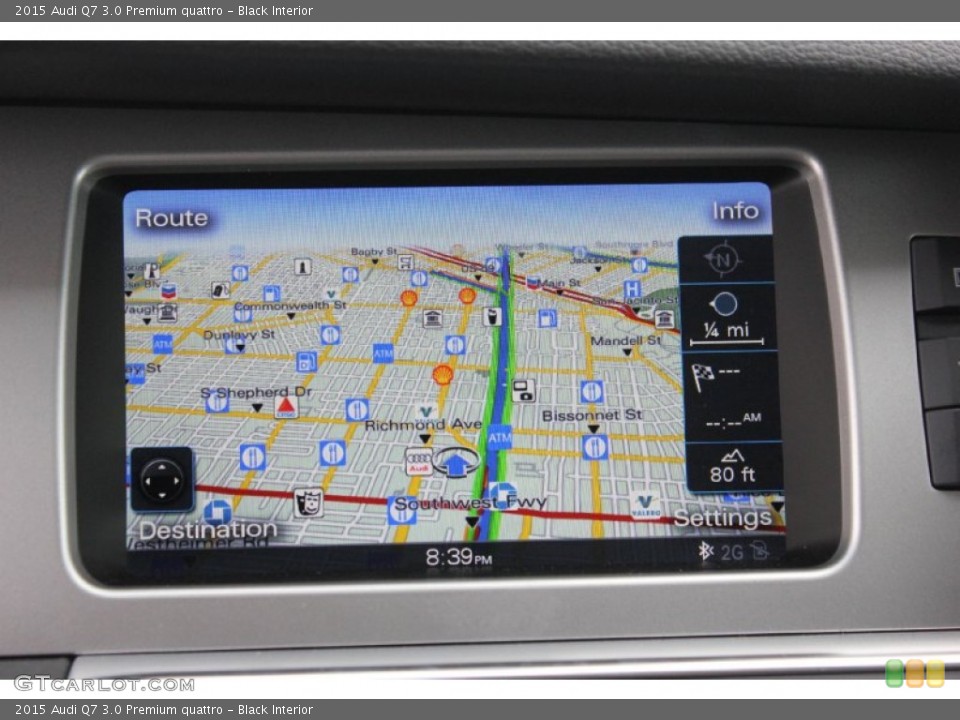 Black Interior Navigation for the 2015 Audi Q7 3.0 Premium quattro #96875615