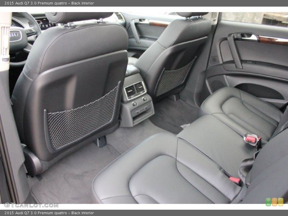 Black Interior Rear Seat for the 2015 Audi Q7 3.0 Premium quattro #96875720