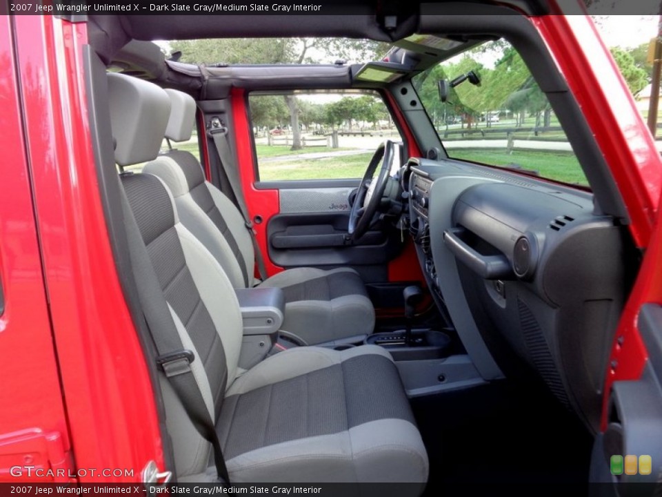 Dark Slate Gray/Medium Slate Gray 2007 Jeep Wrangler Unlimited Interiors