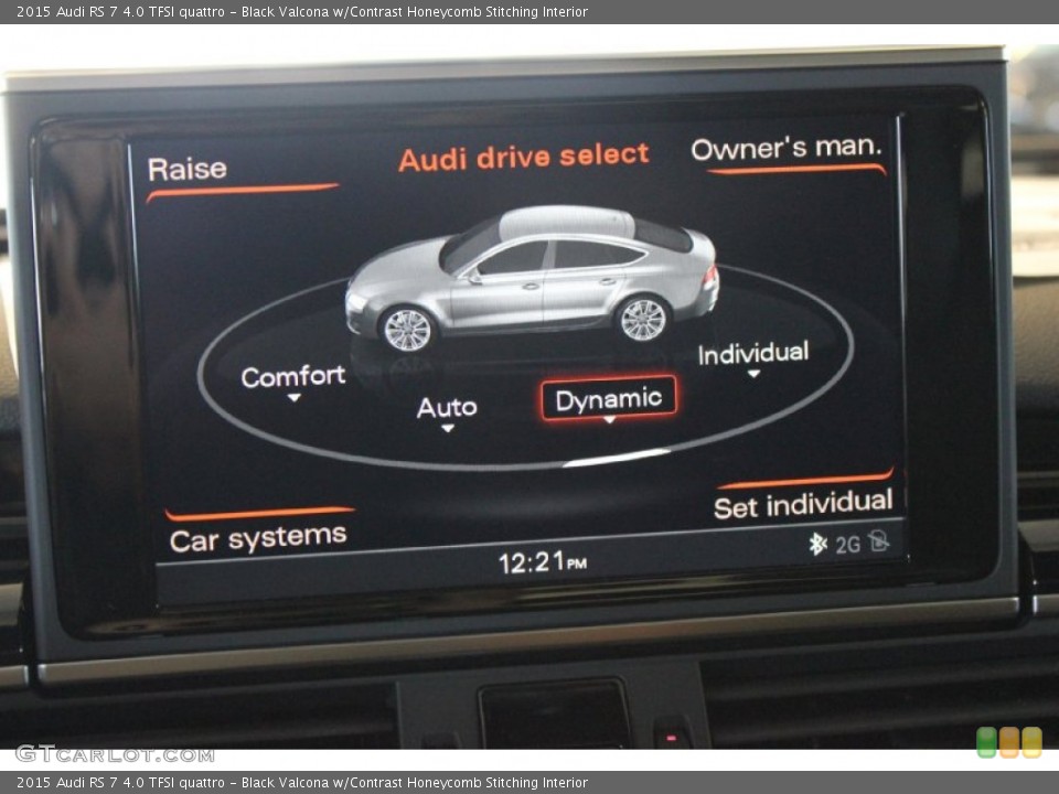 Black Valcona w/Contrast Honeycomb Stitching Interior Controls for the 2015 Audi RS 7 4.0 TFSI quattro #96889117