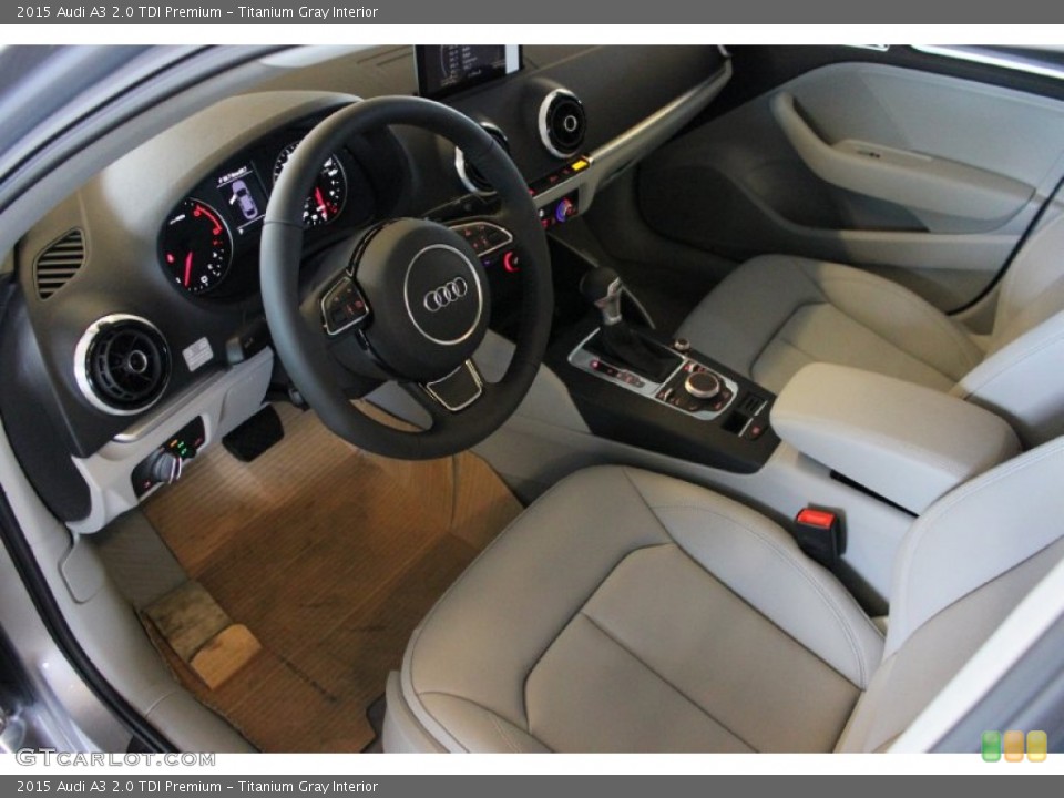 Titanium Gray Interior Photo for the 2015 Audi A3 2.0 TDI Premium #96889576