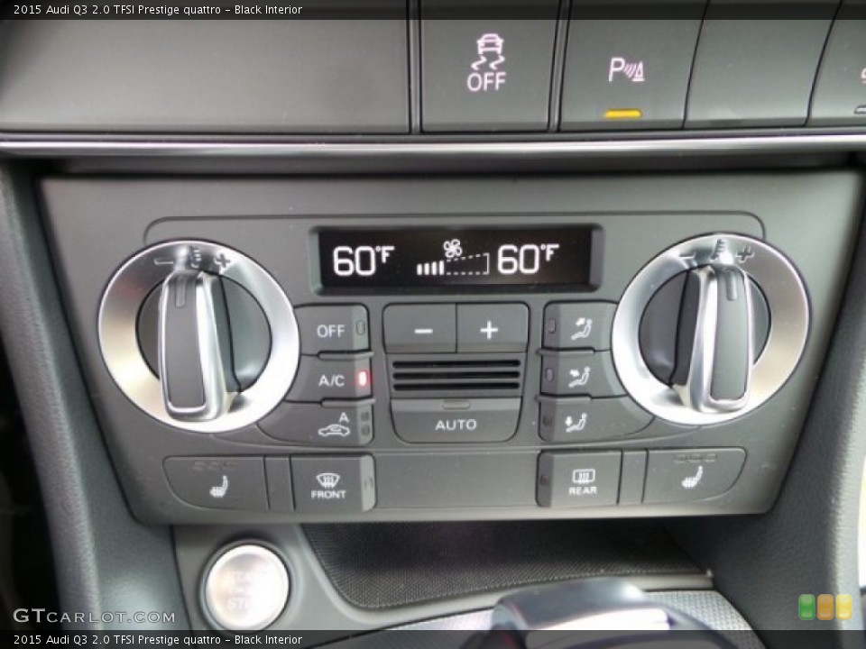 Black Interior Controls for the 2015 Audi Q3 2.0 TFSI Prestige quattro #96891664