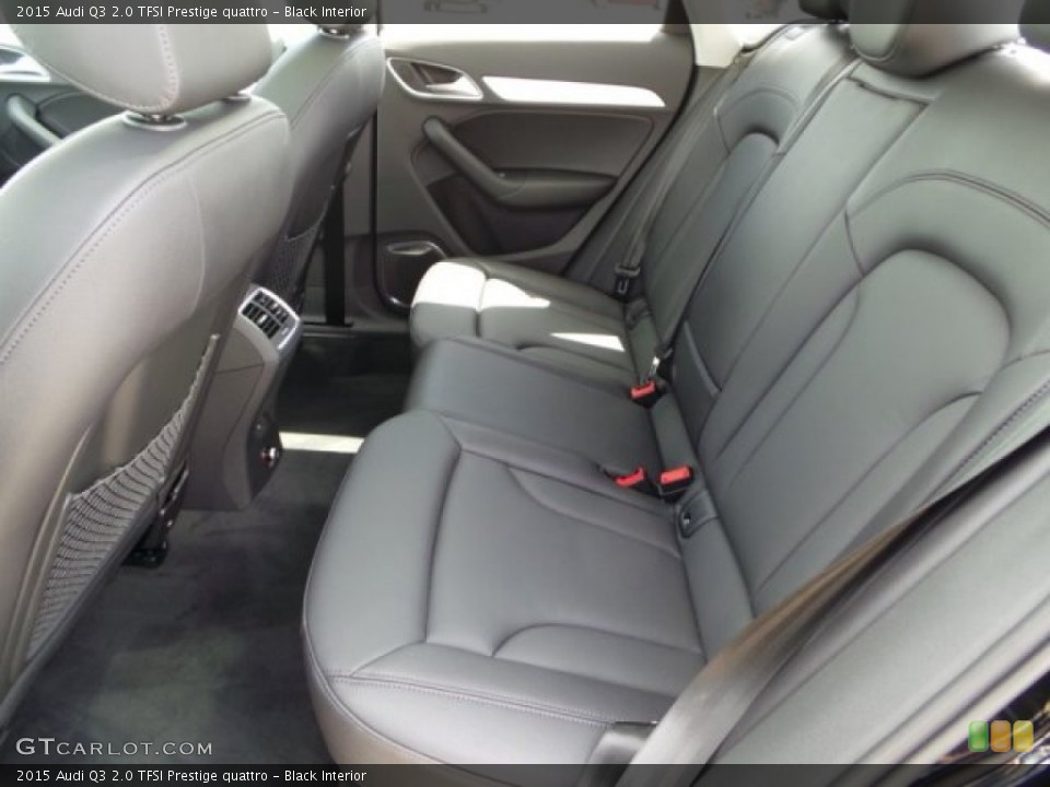 Black Interior Rear Seat for the 2015 Audi Q3 2.0 TFSI Prestige quattro #96891739