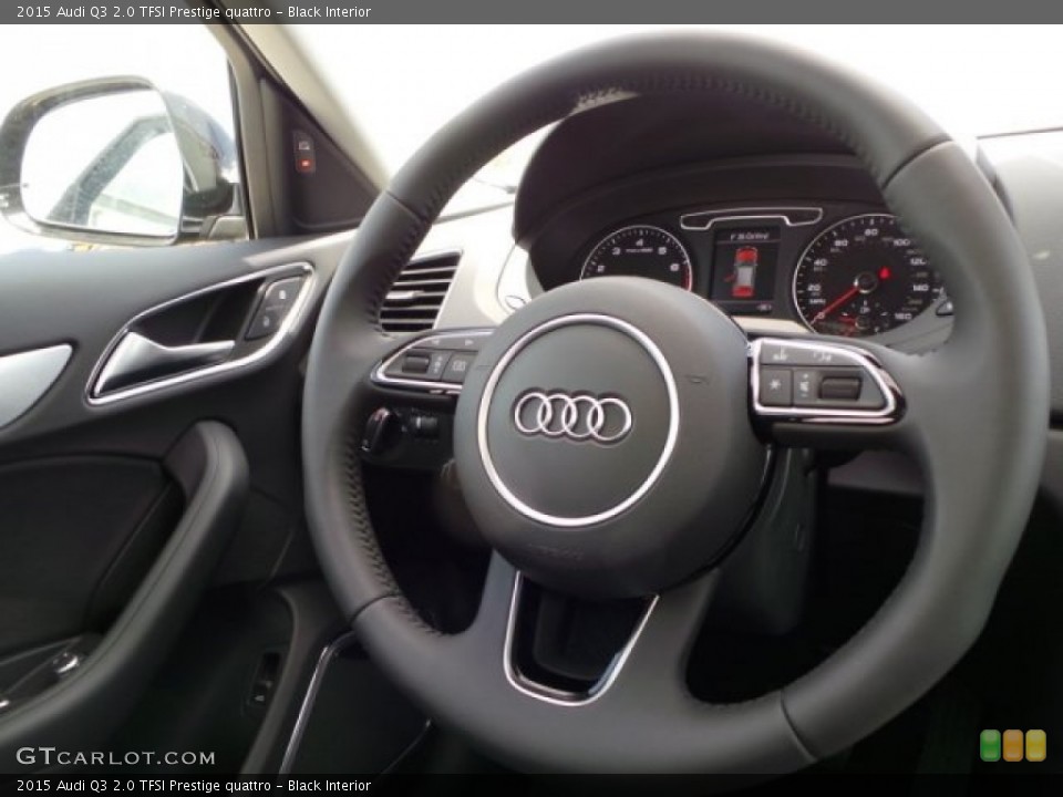Black Interior Steering Wheel for the 2015 Audi Q3 2.0 TFSI Prestige quattro #96891772