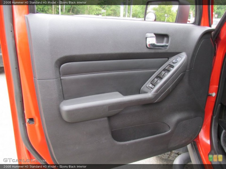 Ebony Black Interior Door Panel for the 2008 Hummer H3  #96891847