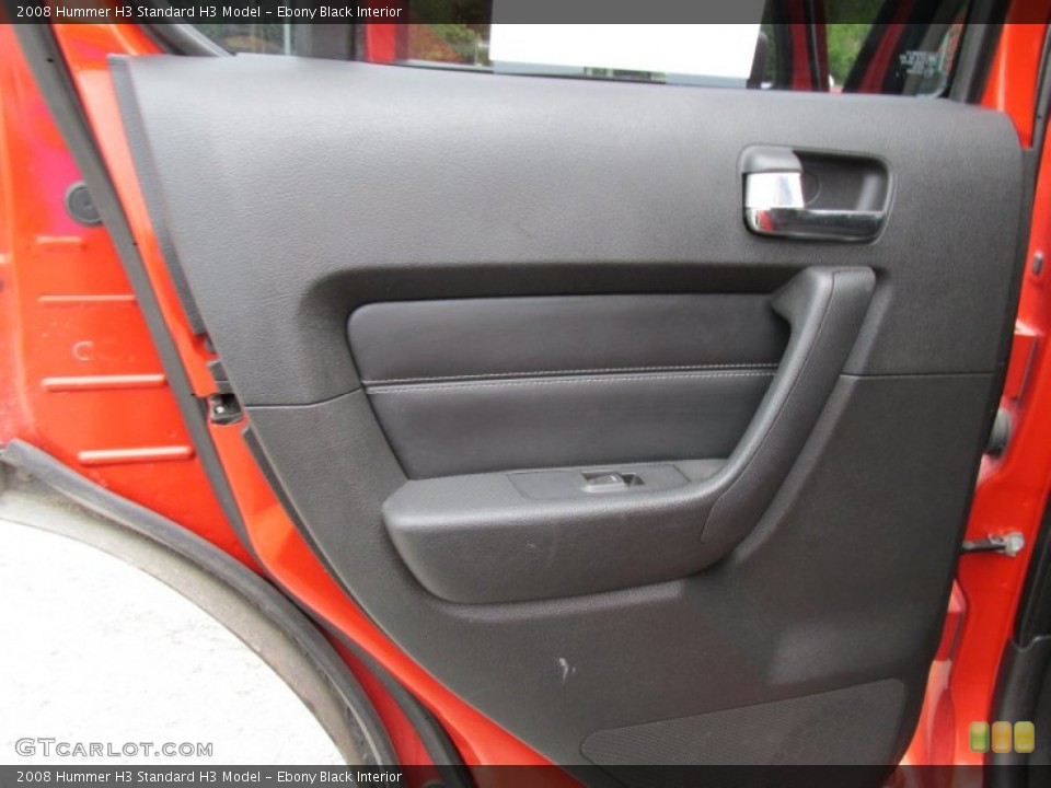 Ebony Black Interior Door Panel for the 2008 Hummer H3  #96891923