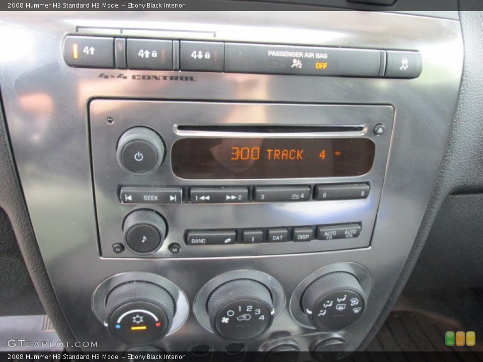 Ebony Black Interior Controls for the 2008 Hummer H3  #96892081