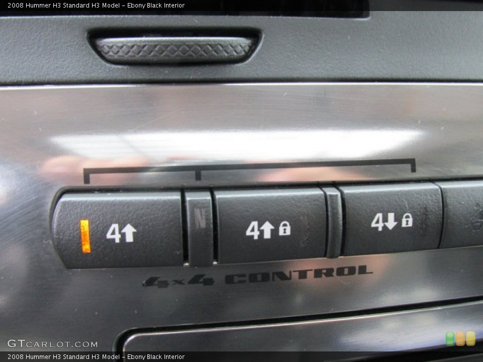 Ebony Black Interior Controls for the 2008 Hummer H3  #96892102