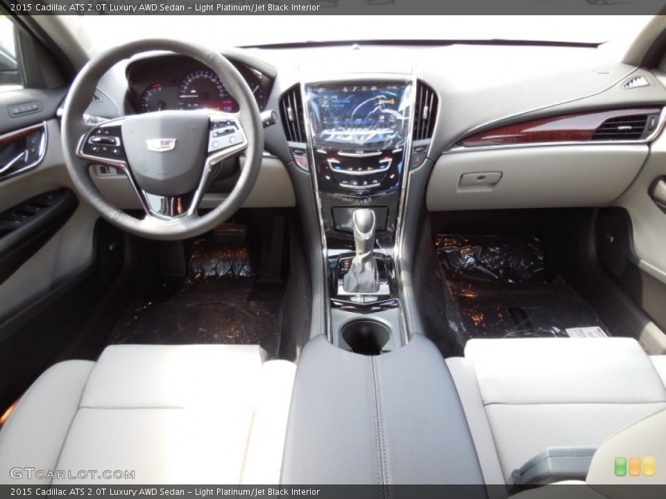 Light Platinum/Jet Black Interior Dashboard for the 2015 Cadillac ATS 2.0T Luxury AWD Sedan #96894688