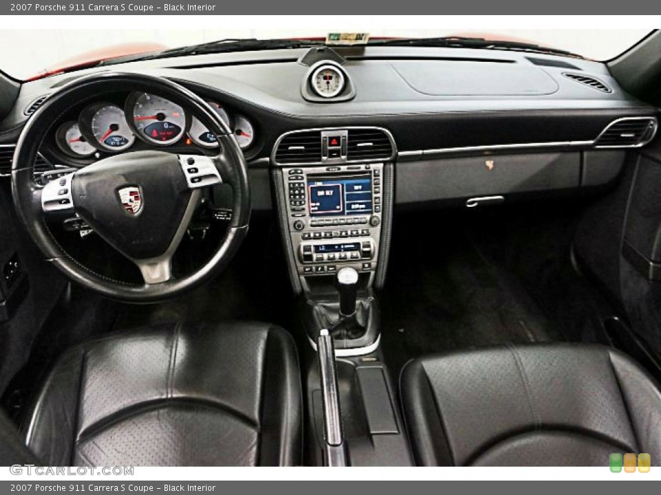 Black Interior Dashboard for the 2007 Porsche 911 Carrera S Coupe #96908434