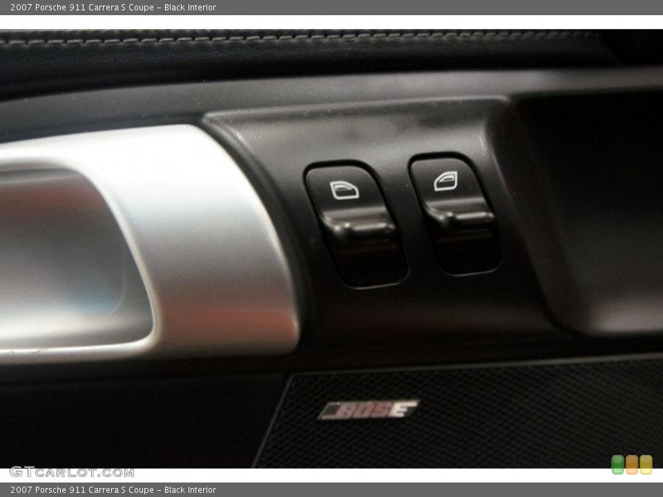 Black Interior Controls for the 2007 Porsche 911 Carrera S Coupe #96908656