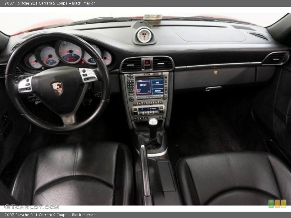 Black Interior Dashboard for the 2007 Porsche 911 Carrera S Coupe #96908722