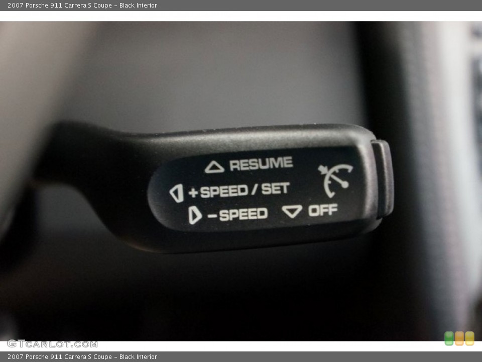 Black Interior Controls for the 2007 Porsche 911 Carrera S Coupe #96908740