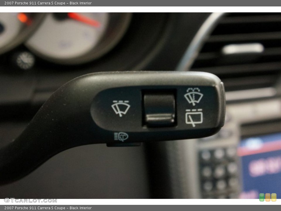 Black Interior Controls for the 2007 Porsche 911 Carrera S Coupe #96908752