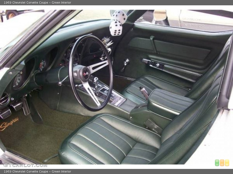 Green 1969 Chevrolet Corvette Interiors
