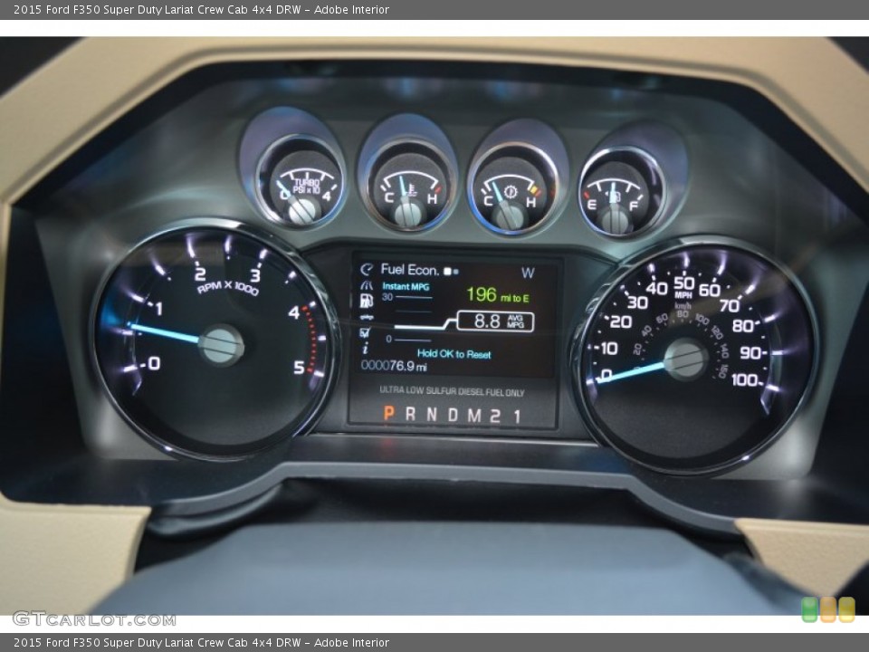 Adobe Interior Gauges for the 2015 Ford F350 Super Duty Lariat Crew Cab 4x4 DRW #96915355