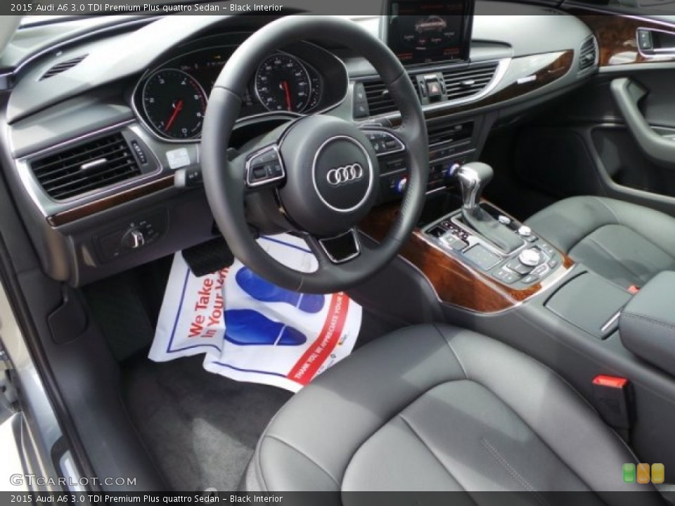 Black Interior Photo for the 2015 Audi A6 3.0 TDI Premium Plus quattro Sedan #96917299