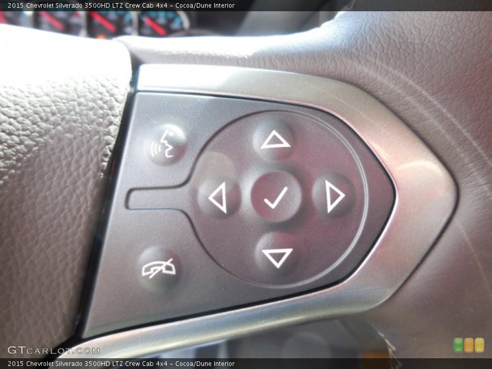 Cocoa/Dune Interior Controls for the 2015 Chevrolet Silverado 3500HD LTZ Crew Cab 4x4 #96923383