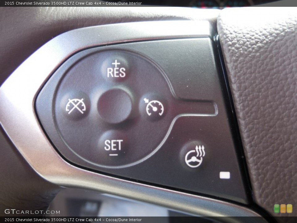 Cocoa/Dune Interior Controls for the 2015 Chevrolet Silverado 3500HD LTZ Crew Cab 4x4 #96923410