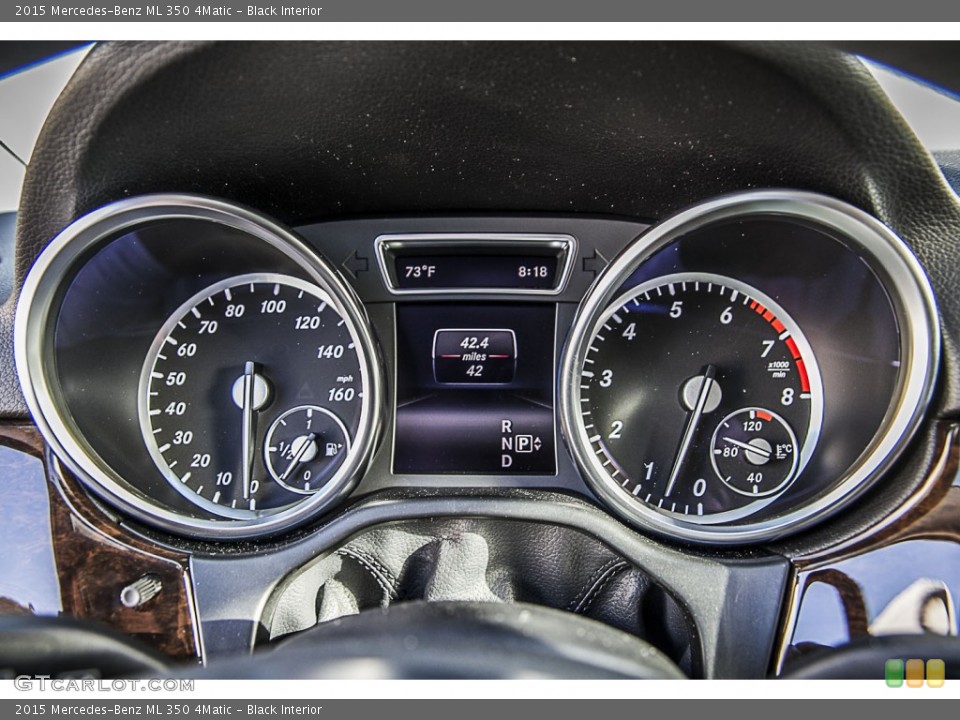 Black Interior Gauges for the 2015 Mercedes-Benz ML 350 4Matic #96927532