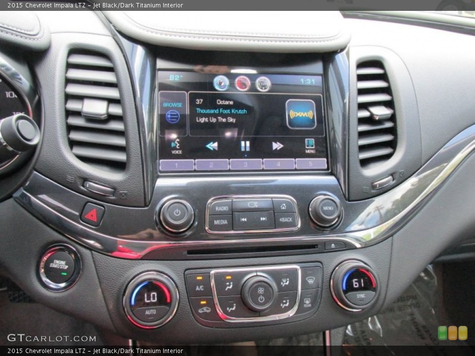 Jet Black/Dark Titanium Interior Controls for the 2015 Chevrolet Impala LTZ #96930592