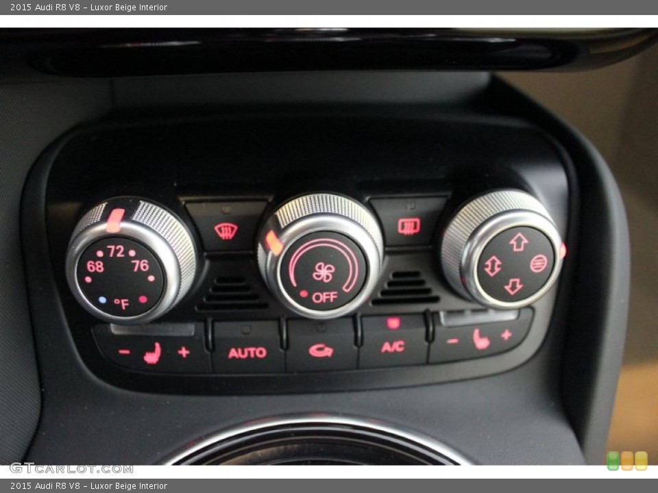 Luxor Beige Interior Controls for the 2015 Audi R8 V8 #96930947
