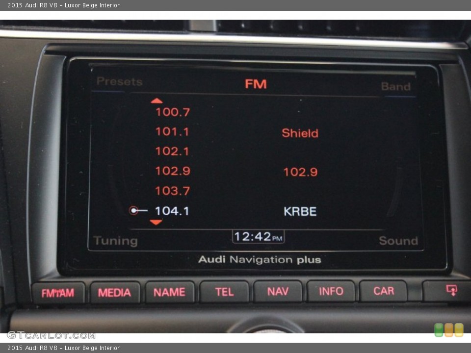 Luxor Beige Interior Audio System for the 2015 Audi R8 V8 #96931042