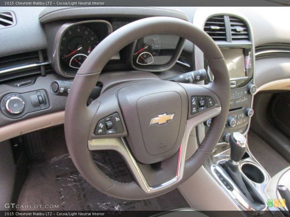 Cocoa/Light Neutral Interior Steering Wheel for the 2015 Chevrolet Malibu LTZ #96932146