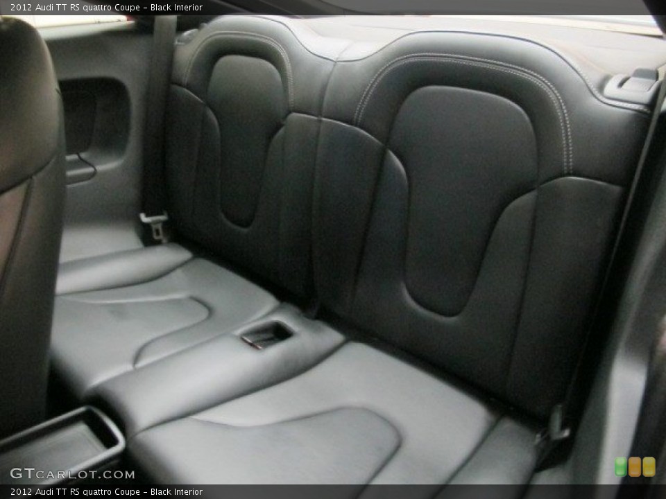 Black Interior Rear Seat for the 2012 Audi TT RS quattro Coupe #96947572
