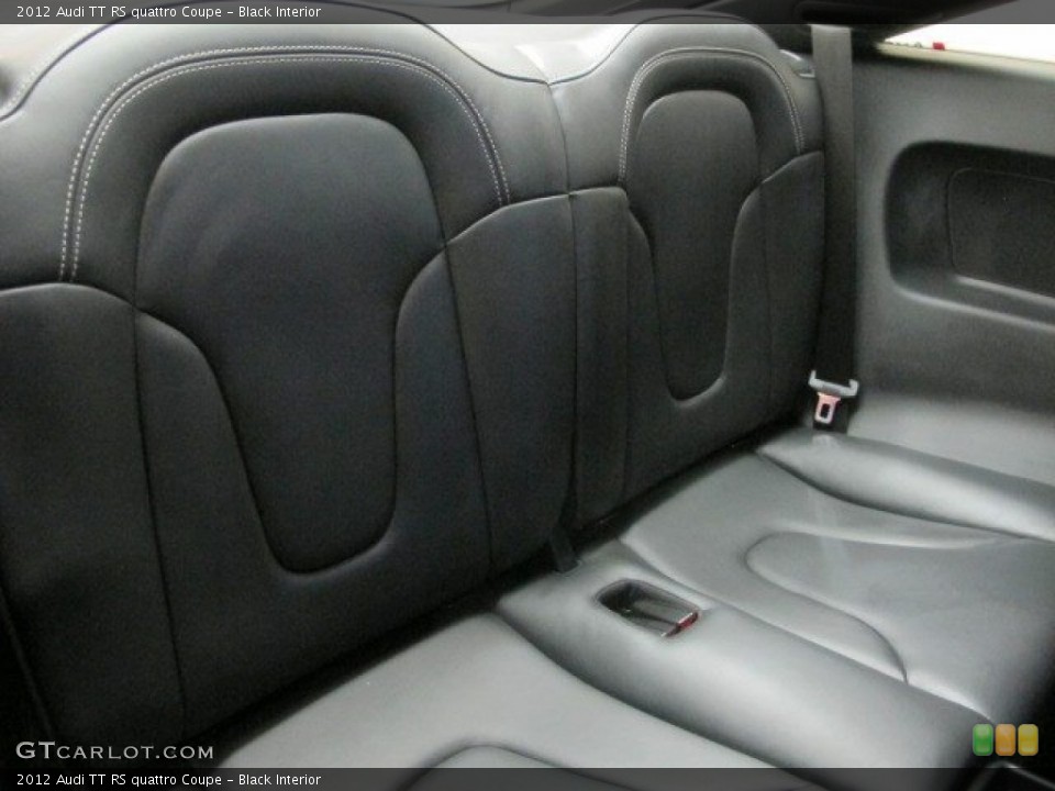 Black Interior Rear Seat for the 2012 Audi TT RS quattro Coupe #96947587