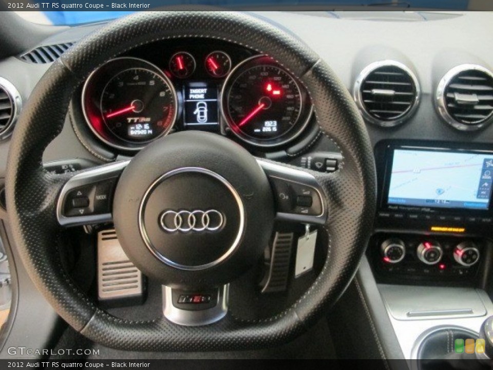 Black Interior Steering Wheel for the 2012 Audi TT RS quattro Coupe #96947755