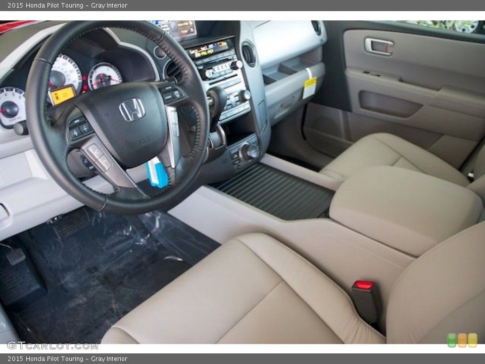 Gray Interior Prime Interior for the 2015 Honda Pilot Touring #96948679