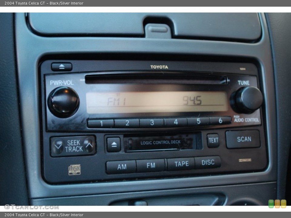 Black/Silver Interior Audio System for the 2004 Toyota Celica GT #96957837
