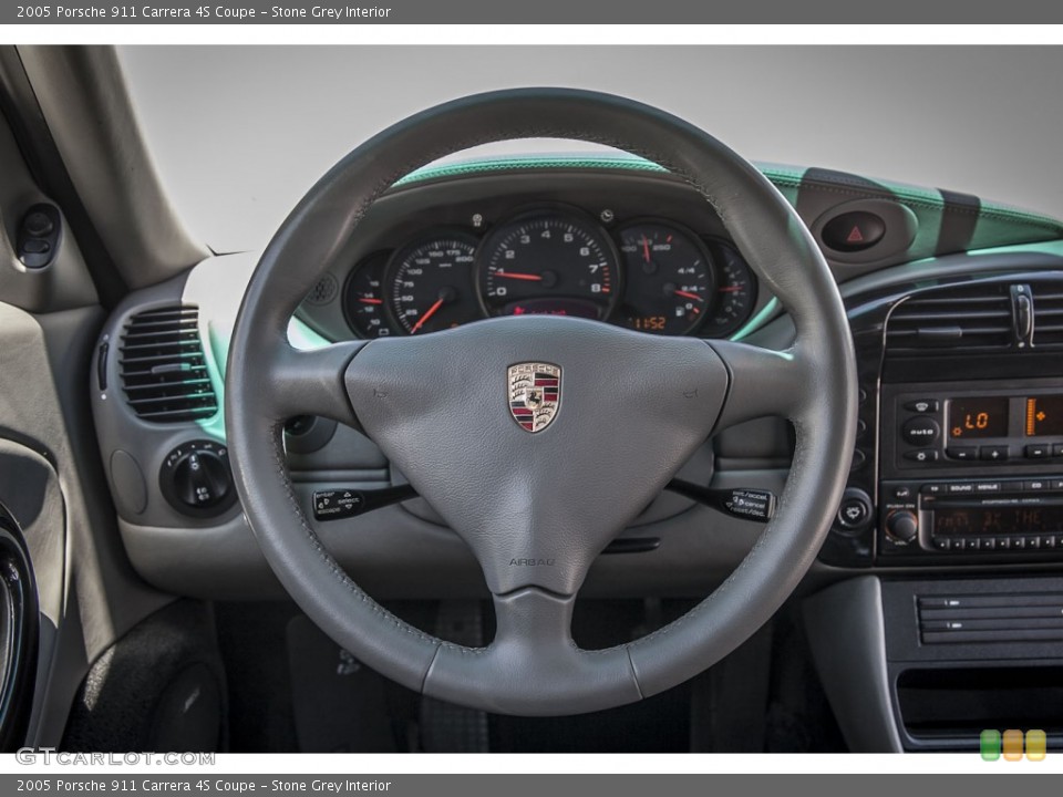 Stone Grey Interior Steering Wheel for the 2005 Porsche 911 Carrera 4S Coupe #96958059