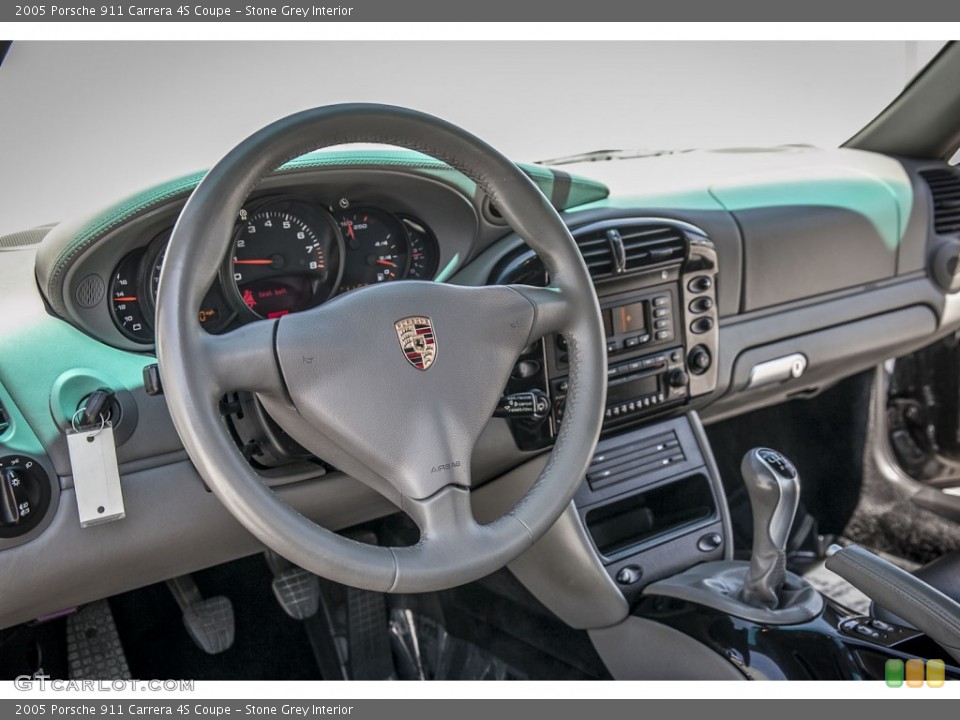 Stone Grey Interior Dashboard for the 2005 Porsche 911 Carrera 4S Coupe #96958095