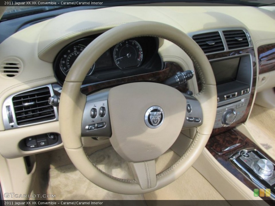 Caramel/Caramel Interior Steering Wheel for the 2011 Jaguar XK XK Convertible #96960063
