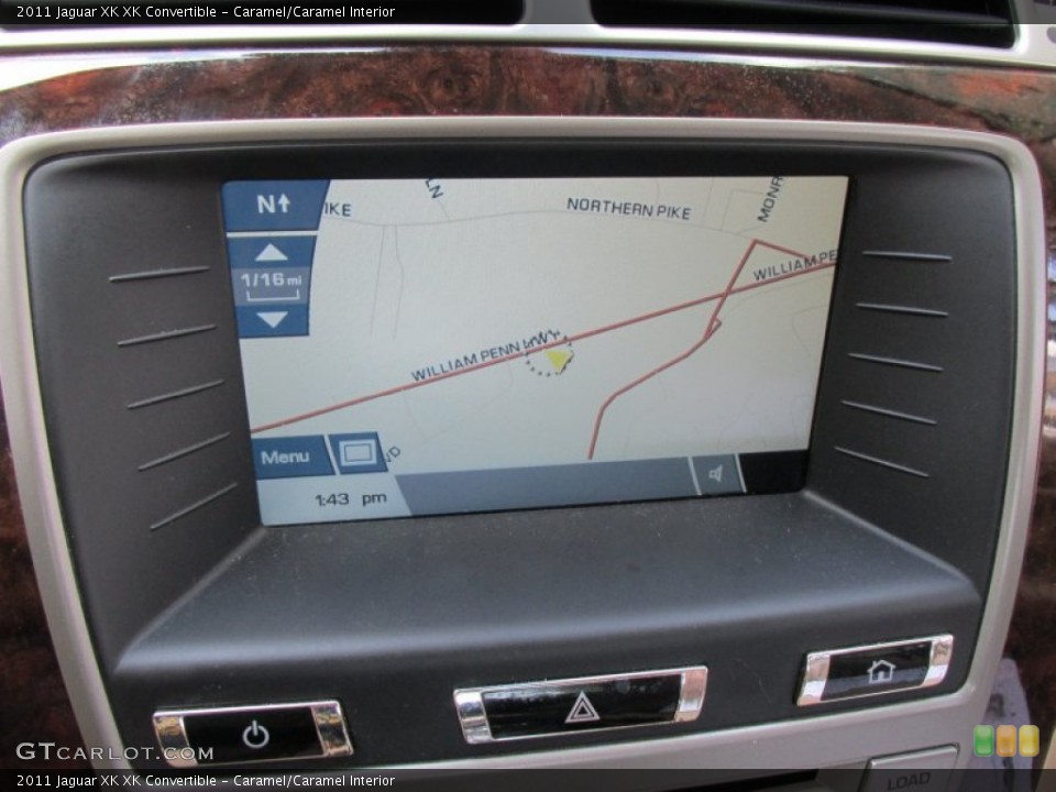 Caramel/Caramel Interior Navigation for the 2011 Jaguar XK XK Convertible #96960135