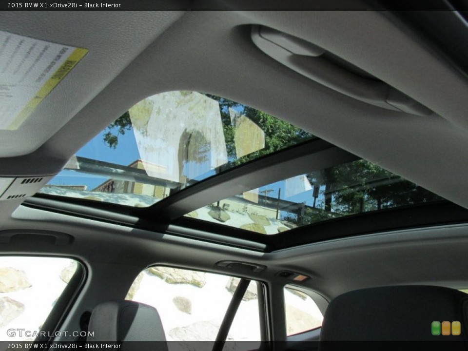 Black Interior Sunroof for the 2015 BMW X1 xDrive28i #96961590