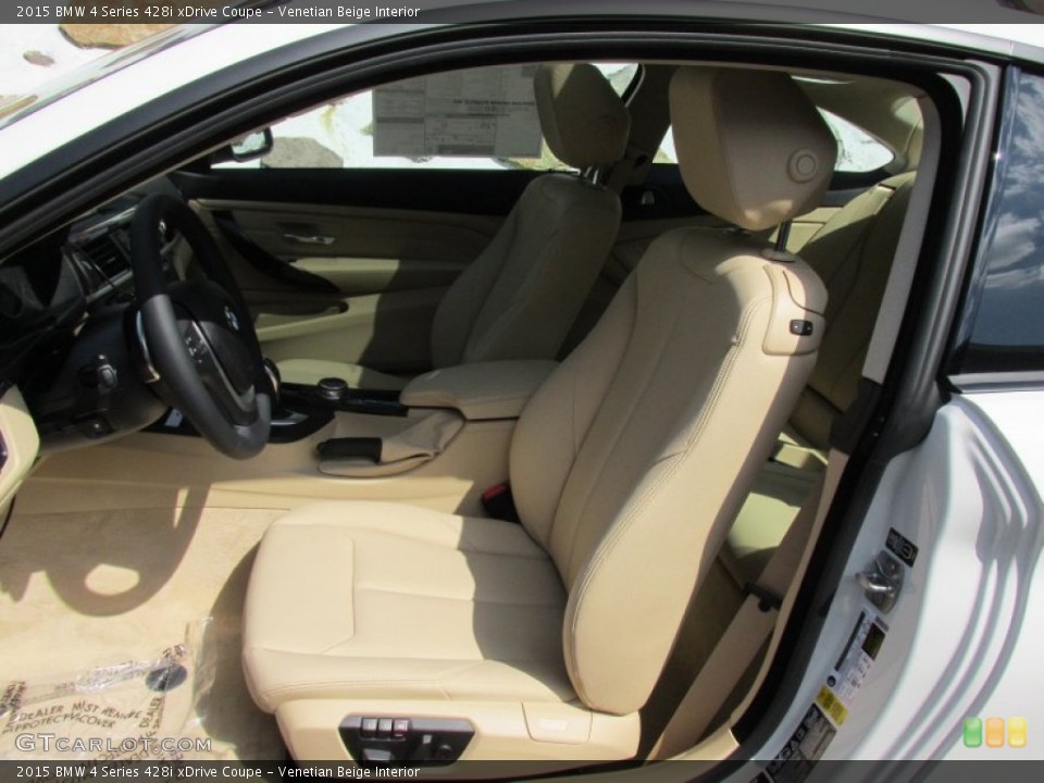 Venetian Beige Interior Front Seat for the 2015 BMW 4 Series 428i xDrive Coupe #96962118
