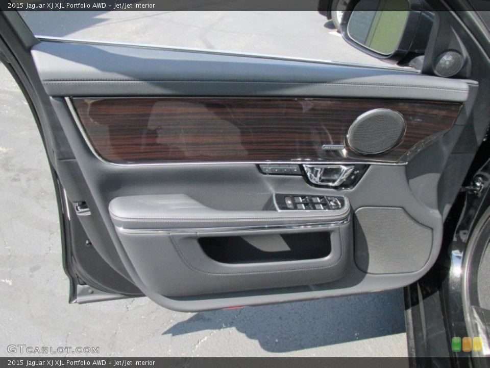 Jet/Jet Interior Door Panel for the 2015 Jaguar XJ XJL Portfolio AWD #96962526