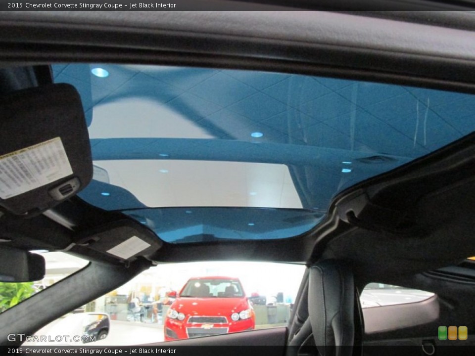 Jet Black Interior Sunroof for the 2015 Chevrolet Corvette Stingray Coupe #96965229